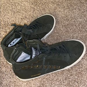 Vintage Havana Olive hightop sneakers